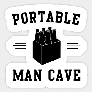 Portable man cave is beer Sticker